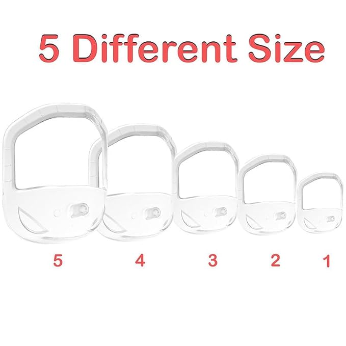 5pcs/set Transparent Beard Styling Tool And Shaving Template For Men Mustache Styling Shaper(Blue)