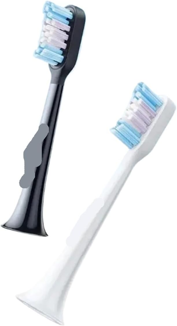Compatible with 2/4 Pieces T501/T501C Electric Toothbrush Head Cleaning Replacement Tooth(2pcs Black)