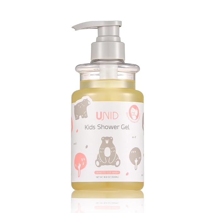 Kids Shower Gel | Gentle Cleanser &amp Moisturizing Sulfate-Free Body Wash | Eco-Friendly Tear-Free Hypoallergenic Skincare for Sensitive &amp Eczema-Prone Kids | 16.91 fl oz (500ml)