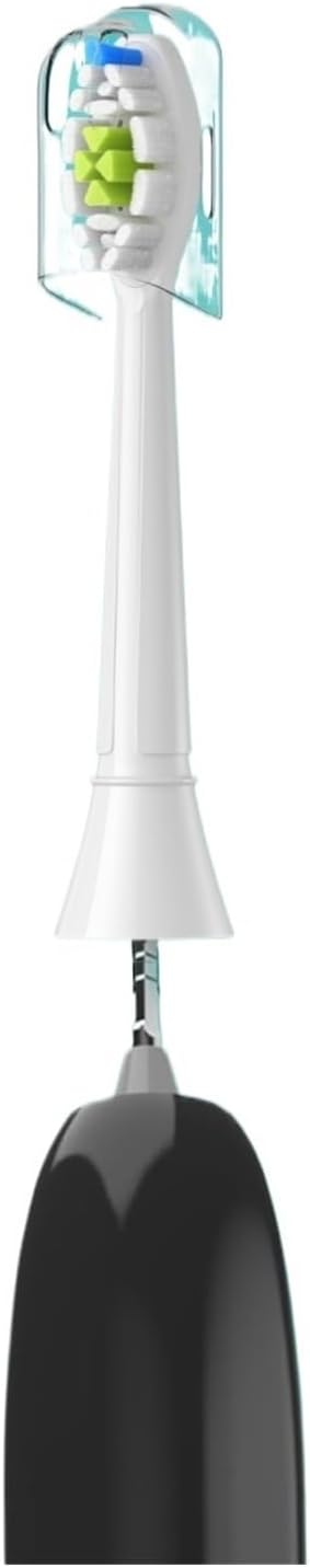 4/8pcs Replacement Toothbrush Heads Compatible with Philips Sonicare Soft Electric Brush Head 4100 6500 6100 7500 5(4White 4Black)