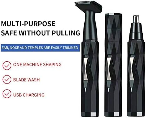 Ear Nose Hair Trimmer for Men Women Rechargeable Electric Nose Hair Trimmer with Dual-Edge Stainless Steel BladesProfessional Waterproof for Nose Ear
