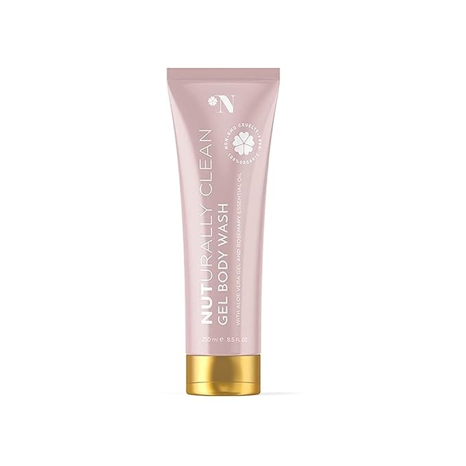 Super Natural Gel Body Wash - Orange Blossom &amp Argan Oil - Cleansing Soothing Softening Protecting - 100% Organic - 250ml