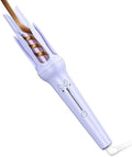 Automatic Curling Iron Professional Anti-Tangle Automatic Hair Curler with 3-Speed Temperature &amp 2 Timer Reminder Fast Heating Double Anti-Scald Ceramic Curling Wand for Curly Hair Styling (Pur