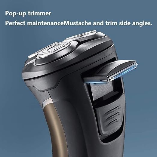 Electric Razor for MenRechargeable Rotary Mens Electric Shaver Wet Dry Waterproof with Pop-up Beard Trimmer