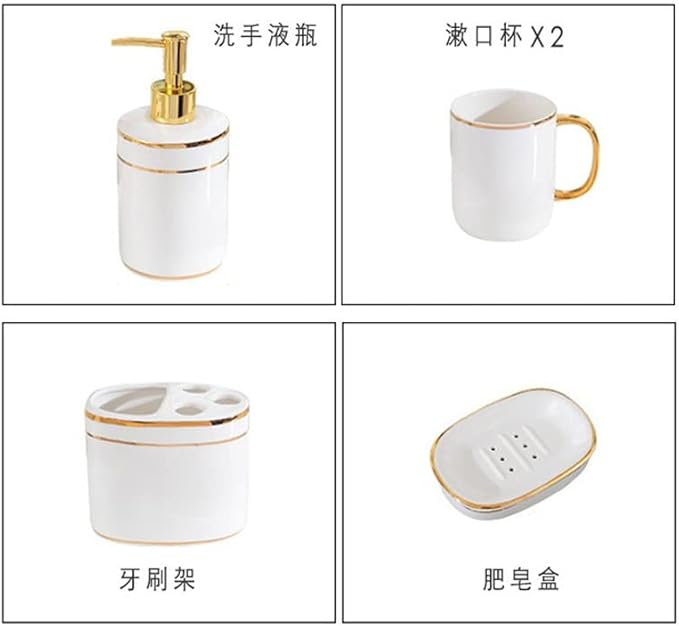 Phnom Penh Bathroom Five Piece Set Couple Wedding Washing Tooth Brushing Mouthwash Cup