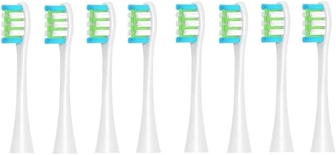 4/8/12/16 Pcs Replacement Toothbrush Heads Compatible with Oclean X/X PRO/ Z1/ F1/ One/Air 2/ SE Sonic Electric Toothbrush Dupont Bristle(8 Pcs White)