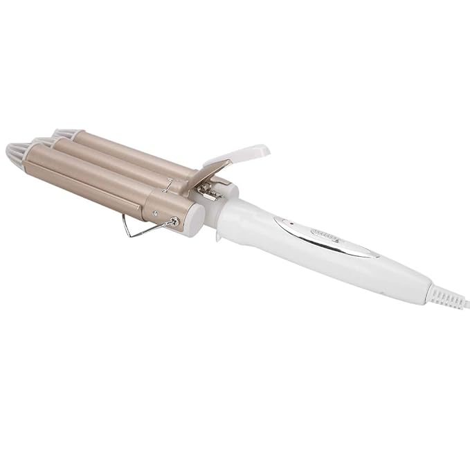 Curling Iron 3 Barrel Curling Iron Durable Curling Wand Salon Hairstyling Waver Hair Crimper Hair Crimper Ceramic Tourmaline Hairdressing Tool 25mm (us)