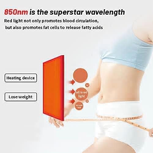 635/850nm Red Light Therapy Belt Lipo Wrap Mat Body Slim Belly PadLarge Size 210 Light Beads Especially Suitable for Removing Abdominal and Thigh Fat
