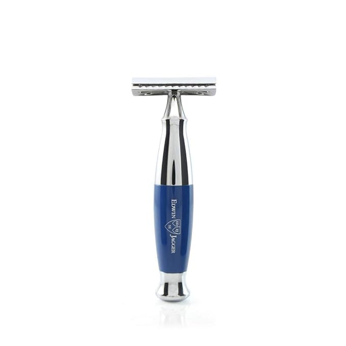 Edwin Jagger Chrome DE Safety Razor- Diffusion 36 Series (Blue)