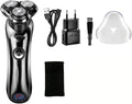 Men's Electric Shaver Waterproof 3D Rotary Shaver Fast Rechargeable with Intelligent Cleaning System Facial Shaver