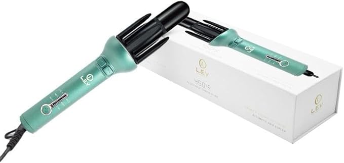 360 Two Way Rotating Professional Hair Curling Iron Curler - Heatless Hair Curler | Curling Wand | Look Extremely VIP 360 Airflow Styler Curling Iron (Blue)