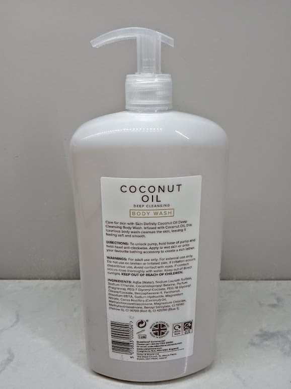 Creightons COCONUT OIL BODY WASH 33.8 Fl oz deep cleansing infused with coconut oil (1l)