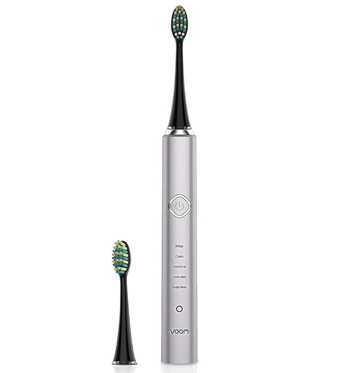 Voom Sonic Pro 7 Electric Toothbrush for Adults Sonicare Electric Toothbrush with 40000 VPM w/ 5 Deep Clean Modes Rechargeable Toothbrushes Fast Charge 4 Hours Last 8-Weeks