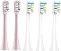 Compatible for X3 X5 X3U X1 V1 V2 Clean Brush Heads Replacement Head Bristle Sonic Electric Nozzles with Anti-dust Cap(2 Pink 3 White)