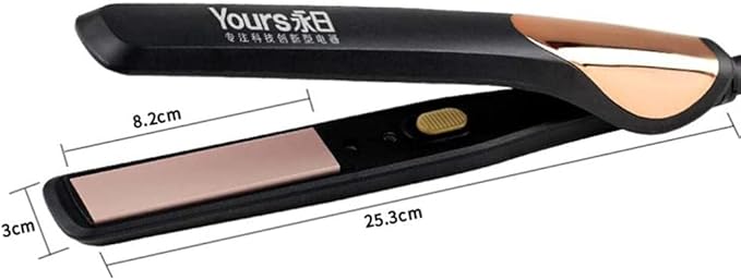 Portable Curling Iron 360° Rotatable Power Cord Ceramic Curling Iron 20 Seconds Fast Heating Curling Tongs Built-in Switch Curling Iron for Hair Styli (Gold One Size)