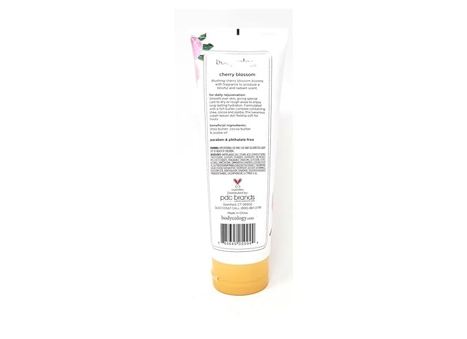 Cherry Blossom 2 in 1 Body Wash &amp Bubble Bath 16 fl oz &amp Cherry Blossom Butter Body Cream 8 oz (Pack of 2)