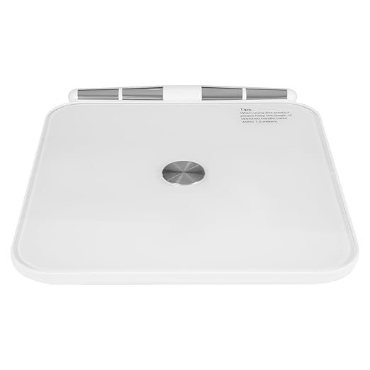 Modern Style 8 Electrode Body Fat Scaleup to 396.83 lbs Multifunctional Weight ScaleIntelligent Electronic Scale (White14.17 * 12.6 * 1.57in)