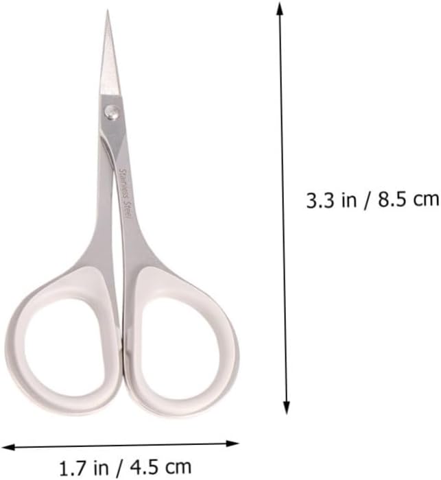 Baluue 6pcs Nose Hair Scissors for Women Men Eyebrow Trimmer Vibrissa Scissor Stainless Steel Scissors Beauty Care