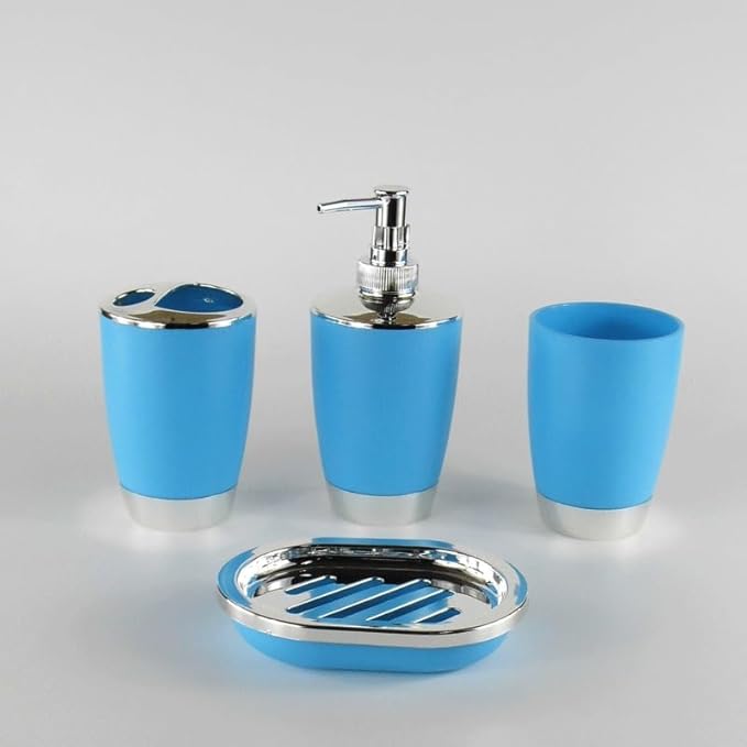 Bathroom Kit Mouthwash Cup Six-Piece Toiletries Toothbrush KitArgento-7.5x7.5x17(cm)