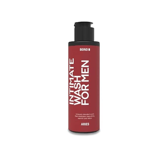 Bond Wash – Intimate Wash for Men (130ml) – Gentle &amp Refreshing Hygiene Solution (Aries)