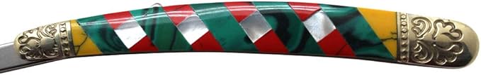 Collection Barber Straight Razor Style Manual Folding Knife.. (Red)