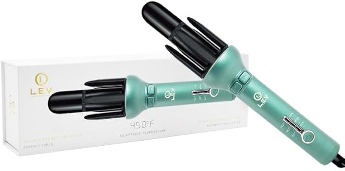 360 Two Way Rotating Professional Hair Curling Iron Curler - Heatless Hair Curler | Curling Wand | Look Extremely VIP 360 Airflow Styler Curling Iron (Blue)