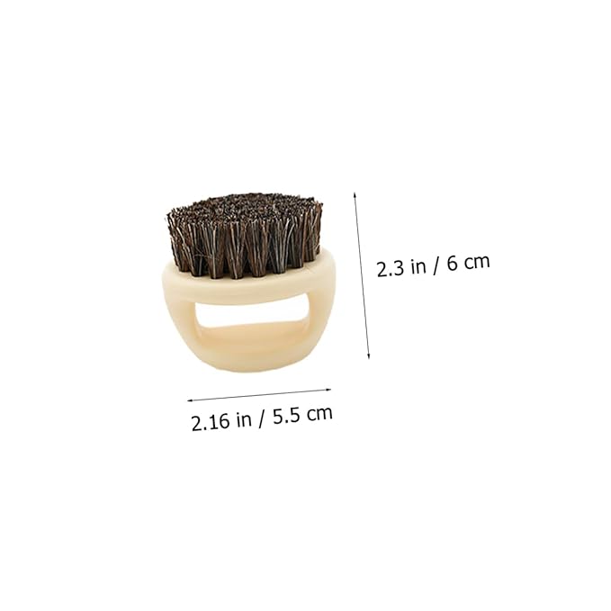 balacoo 8pcs Beard Brush Kit Comb Brush Styling Mustache Portable Handle Horsehair Bristles Soften Skin Ergonomic Design Random Color