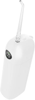Portable Water Flosser for Teeth 100 Power Levels (0-150-PSI Variable Pressure) Mini Cordless Electric Floss for Tooth Cleaning and Flossing IPX7&amp250ML Water for Braces Aldult White