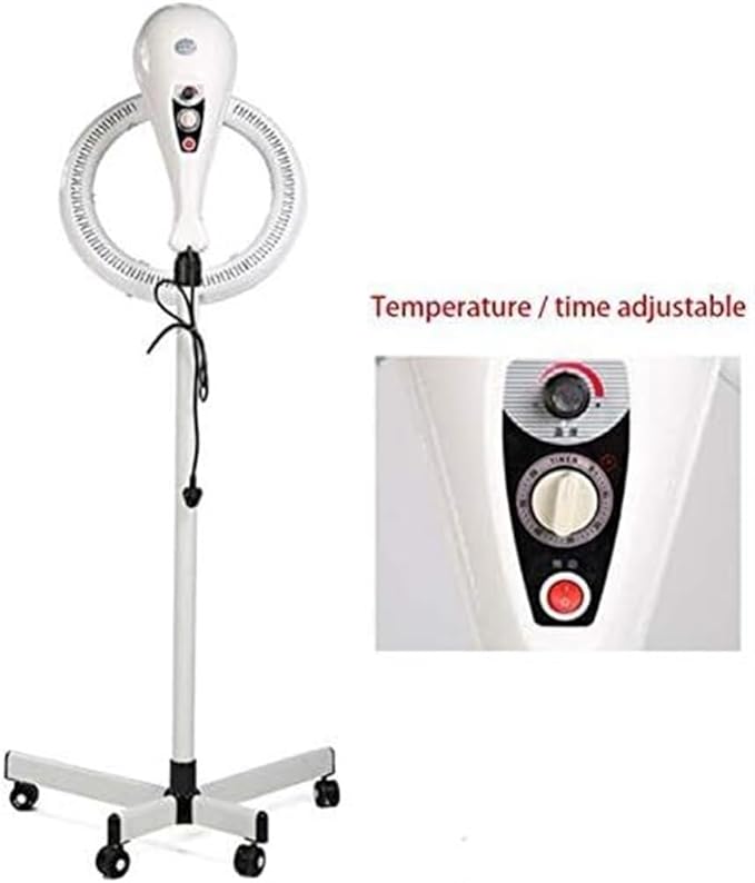 950w Stand Up Salon Hair SteamerHair Dryer Color Processorfor Hair Treatment Barber Tools Rolling Floor Base