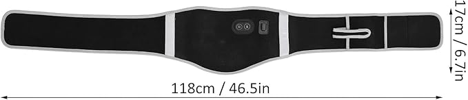 Adjust Heated Waist Belt Electric Heat Pads Fast Heating Lower Back Massager Heat Belly Wrap Belt with Vibration Massage Waist Wrap Belt Portable Heating Pad for Back Lumbar Waist