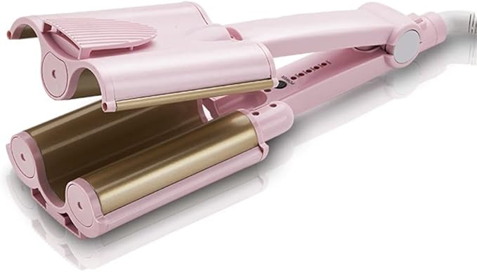 32mm Curling Iron Ceramic Curling Wand for Short Long Hair Triple Barrel Hair Curler Fast Heating 3 Barrel Hair Crimper Tool Dual Voltage
