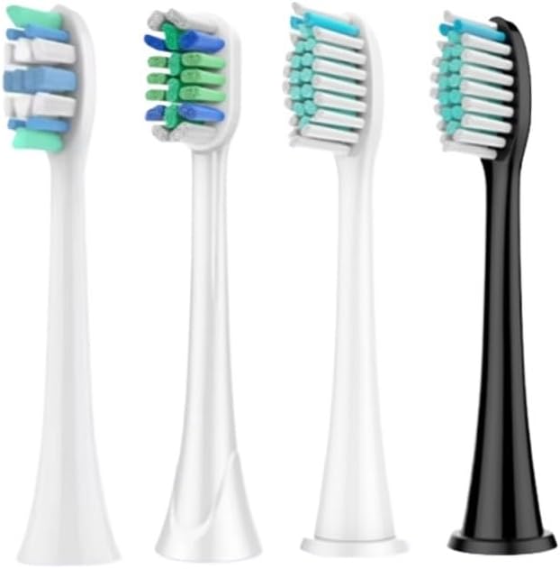 3 Models Electric Toothbrush Head Compatible For Philips Sonicare HX3/HX6/HX9 Series Models(4pcs white)
