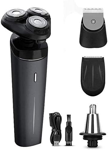 JYYBN Electric Shaver Razor Cordless Beard Trimmer for Men Nose Hair Trimmer 4 in 1 Trimmer Grooming Kit Waterproof USB Rechargeable Dry Wet