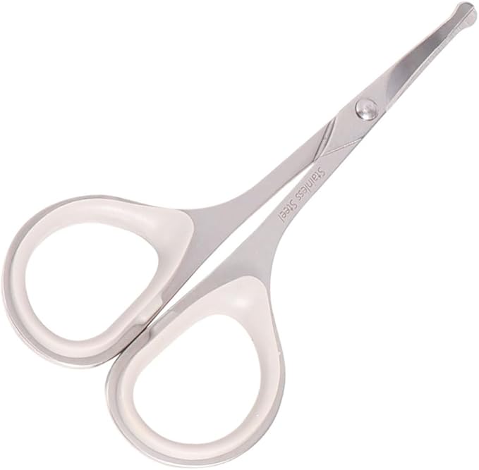 Baluue 6pcs Nose Hair Scissors for Women Men Eyebrow Trimmer Vibrissa Scissor Stainless Steel Scissors Beauty Care