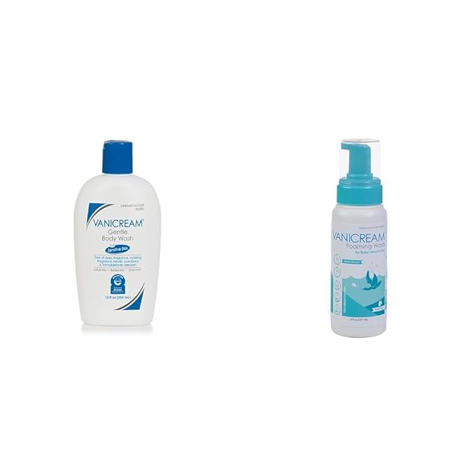 Vanicream Gentle Body Wash -12 fl oz &amp Foaming Wash for Baby - 8oz - Formulated Without Common Irritants for Those with Sensitive Skin