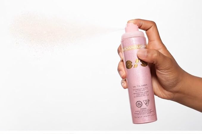 O/S P4trick St4rrr On 'Til Dawn | waterproof| Mattifying Sunscreen Makeup Setting Spray SPF 28 - Brown Sugar - Shimmer finish - Standard Size 3.4 oz/143 mL