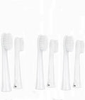 Replacement 6Pcs Electric Toothbrush Brush Head for Panasonic WEW0972 Electric Toothbrush Head EW-DM71 DM712 PDM7B Tooth Care Head Brush (White)