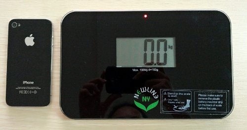 NewlineNY Auto Step On Super Mini Travel Bathroom Scale 5.25 x 8.5 SBB0638SM: Black
