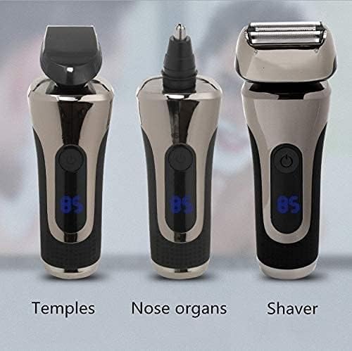 Electric Razor for Men3 in 1 Electric Head Shaver Grooming Kit for Men with Beard TrimmerNose Trimmer for Men RechargeableWet &amp Dry Exceptional Comfort