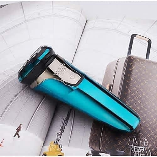Men's Electric Shaver - Cordless Rechargeable 3D Rotary Shaver Razor for Men with Pop-up Sideburn Trimmer Wet and DryEasy to Operate and Store