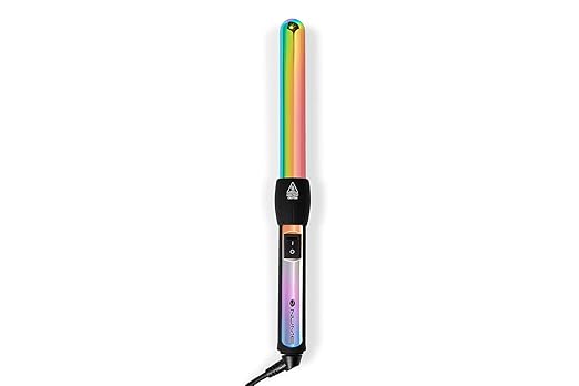 NuMe Love Wins Curling Wand Titanium Barrel Far Infrared Heat Technology Negative Ion Conditioning Technology Includes Heat-resistant Styling Glove