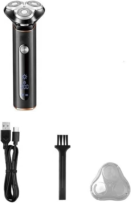 Electric Razor for Men Metal Shell Waterproof Electric Shaver for Men Wet Dry Beard Electric Razor Facial Shaving Machine Rechargeable