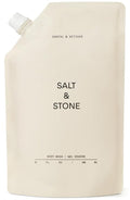 Salt &amp Stone Body Wash with Antioxidants for Deep Moisture | For Women &amp Men Sulfate Paraben &amp Dye Free Leaving Skin Soft and Hydrated | Santal &amp Vetiver Refill 32 fl oz