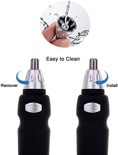 Nose Hair Trimmer Ear and Nose Hair Trimmer for Men Women Painless Nose Hair Remover Battery-Powered Ear and Nose Hair Trimmer