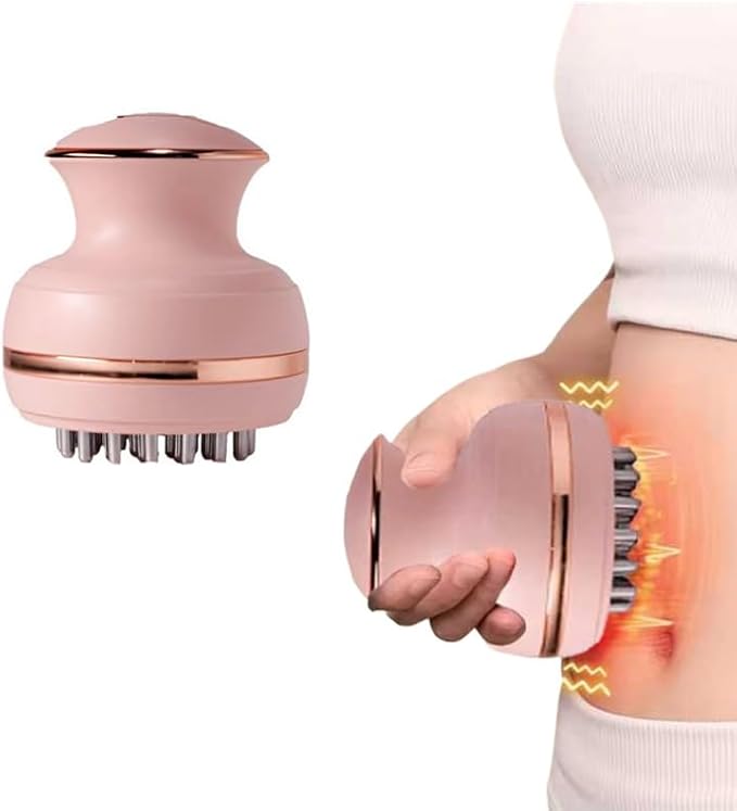 Small Lymphatic Drainage Massager &amp Anti Cellulite Massage Tool Handheld Electric Meridian BrushHelps Reduce Cellulite for ShoulderLegs Arms &amp Belly Body Sculpting Machine with Vibration