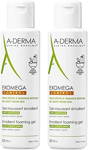 Aderma Exomega Control Emollient Foaming Gel Anti-Scratching 2 x 500ml
