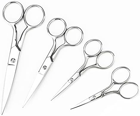 Stainless Steel Nose Hair Scissors Ear Trimmers Cut Beauty Tool4 Inch