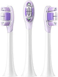 Toothbrush Replacement Heads (Soft &amp Clean)Compatible for MES609 MES610 MES613(3pcs)(Soft Heads)