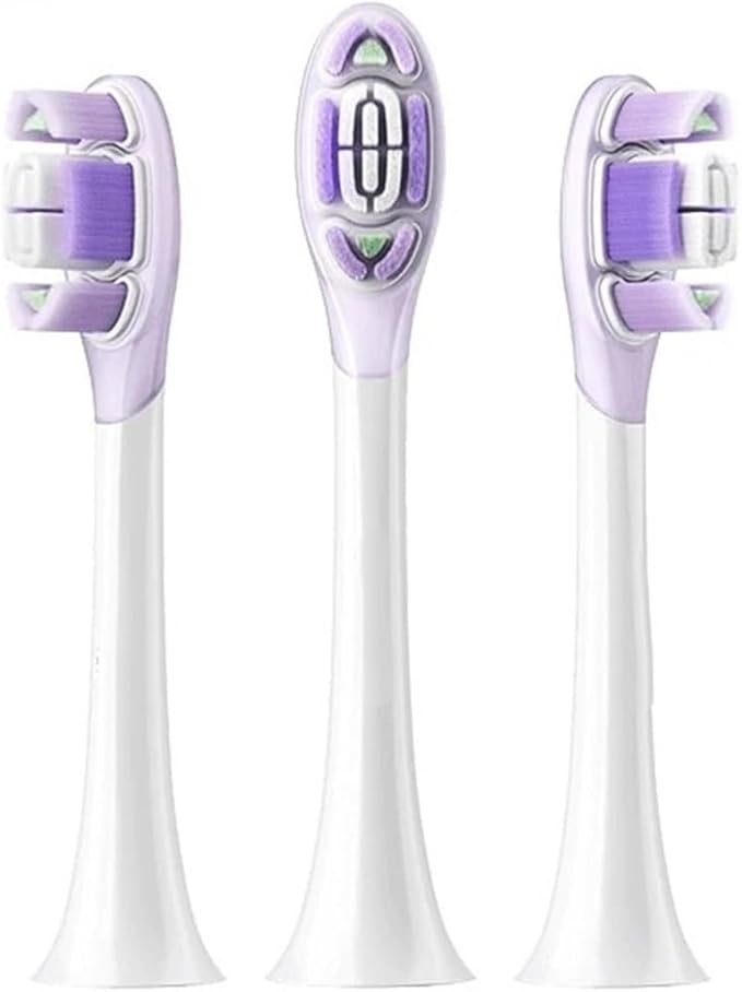 Toothbrush Replacement Heads (Soft &amp Clean)Compatible for MES609 MES610 MES613(3pcs)(Soft Heads)