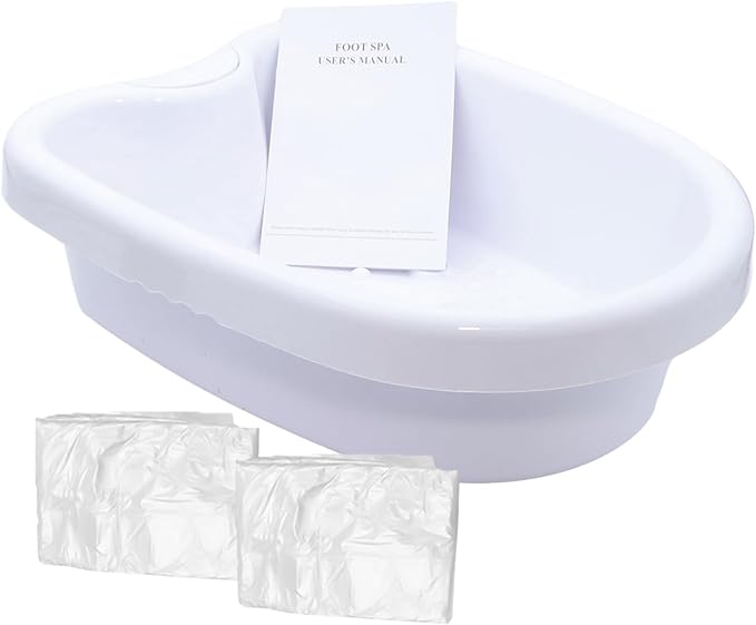 Professional Ionic Foot Bath Tub Basin for All Detox Foot Bath Machines Heavy Duty Foot TubLarge Ionic Detox Foot Bath Tub Basin for Soaking Feet (with 40 Liners)